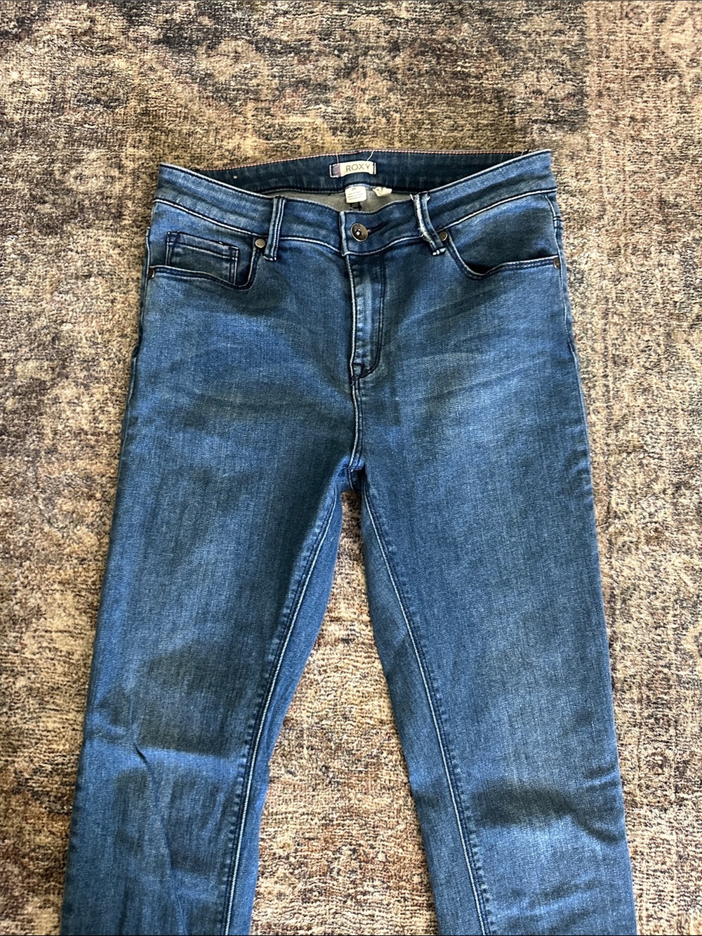 Roxy Women's Blue Skinny Jeans - Stretch Denim - Picture 2 of 13